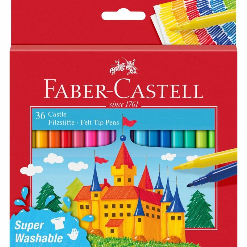 viltstiften - 36 stuks - FC-554203 de Faber-Castell en Multicolore – photo produit