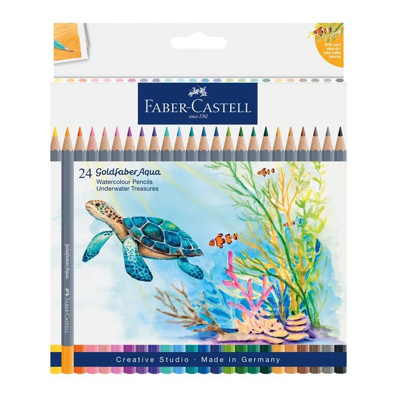 WC Pencils GoFa Aqua – 24 pcs. in Box (114617) de Faber-Castell – photo produit