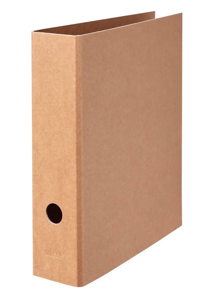 Aktenordner 10x Vegan Ordner PURE Nature A4, ohne Kantenschutz - 15072660F, Ordner Wolkenmarmor de Falken en Marron – photo produit