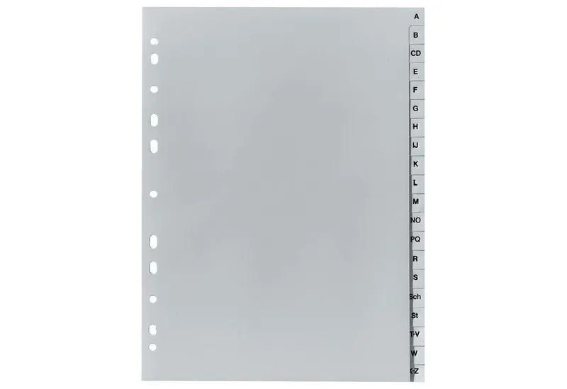 Aktenordner, Register PP DIN A4 A-Z 20-teilig by Falken in Grey – product photo