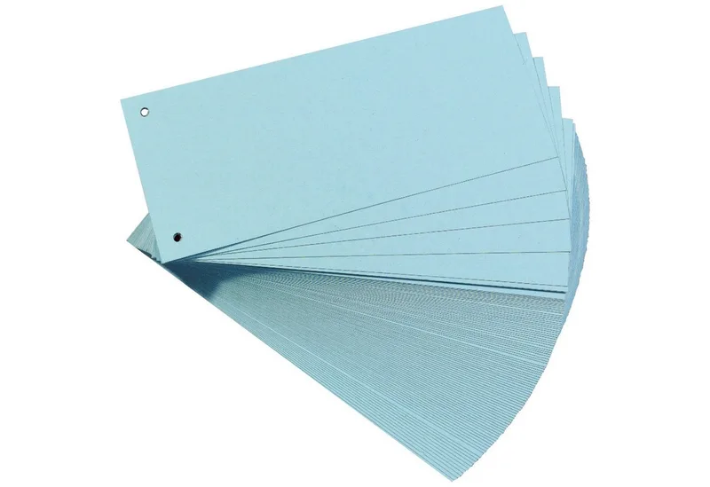 Aktenordner, Trennstreifen Aktenfahnen Trennblätter Karton 240x105 mm by Falken in Blue – product photo