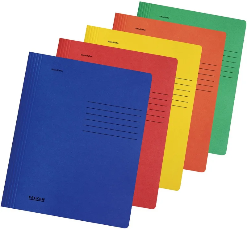 Hefter Schnellhefter A4 Manila-RC-Karton 240g/qm intensivfarben sortiert de Falken – photo produit