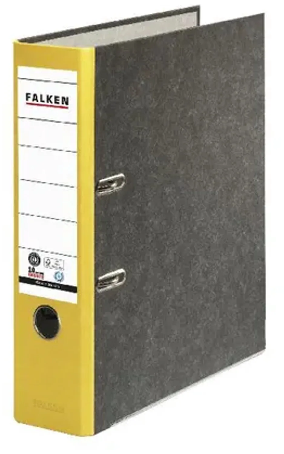 Ordner hfb recycled A4 5cm geel van Falken – productfoto