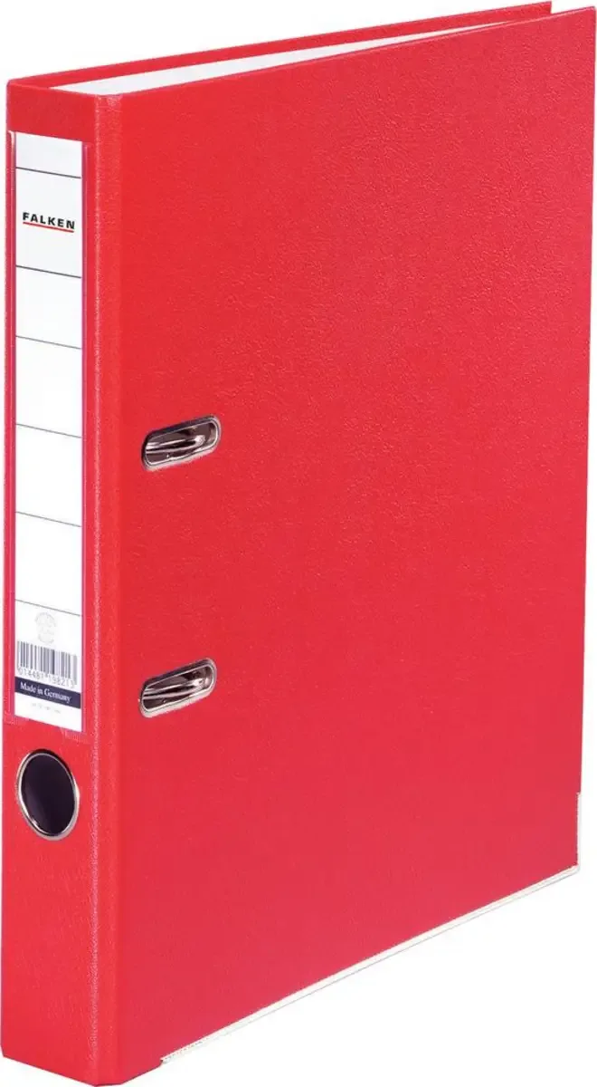 Ordner PP-Color DIN A4 Rückenbreite: 50 mm Rot 2 Bügel 9984162 van Falken – productfoto