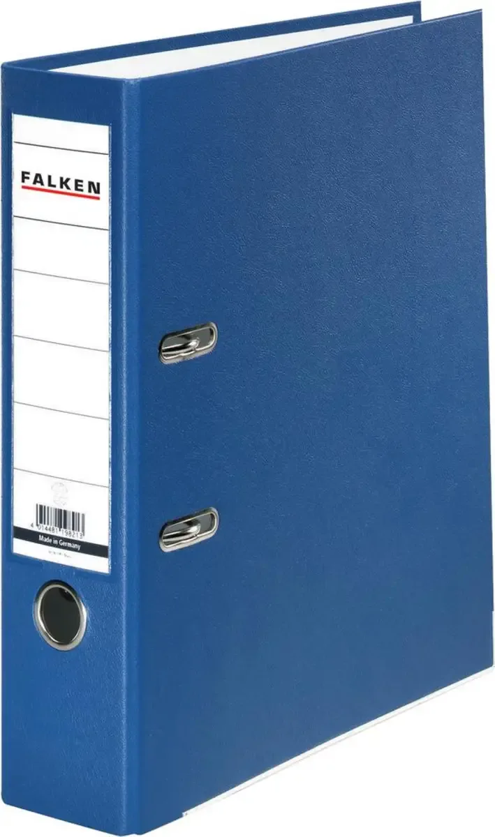 Ordner PP-Color DIN A4 Rückenbreite: 80 mm Blau 2 Bügel 9984063 van Falken – productfoto
