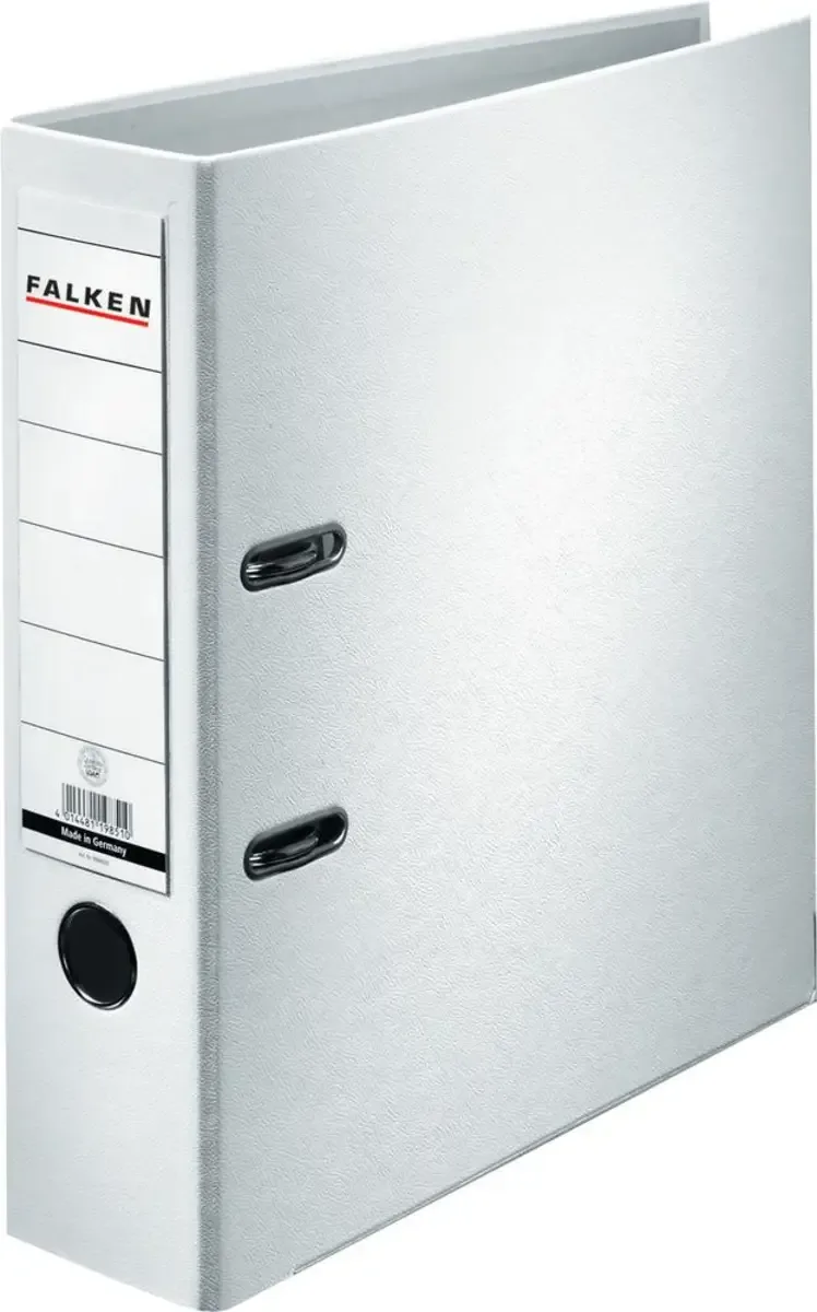 Ordner PP-Color DIN A4 Rückenbreite: 80 mm Weiß 2 Bügel 9984030 by Falken – product photo