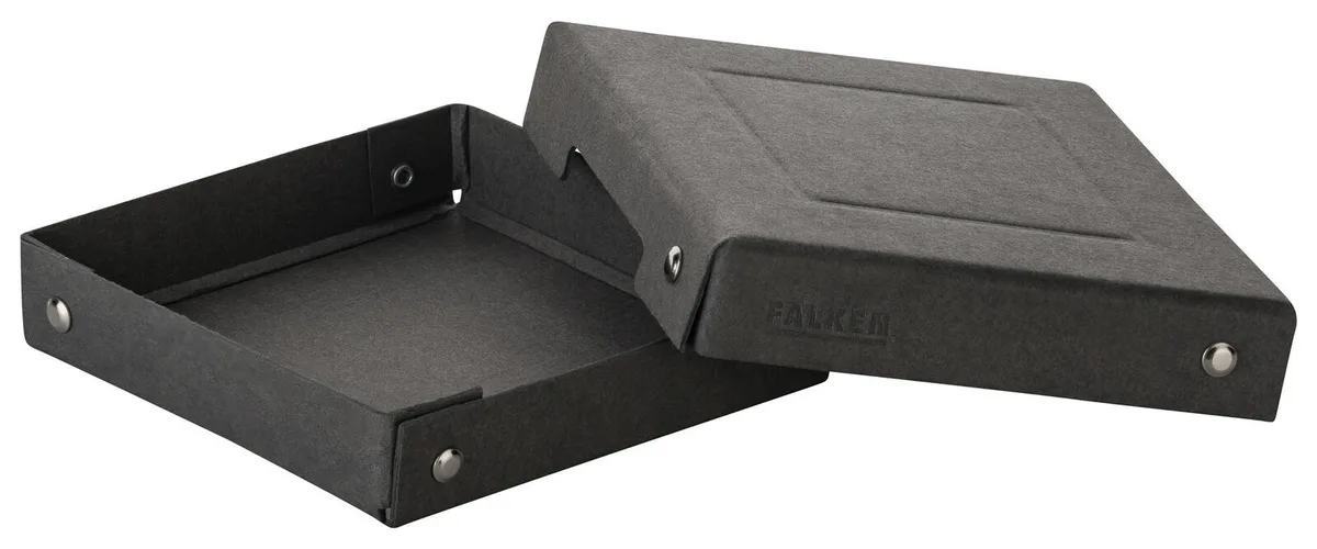 PURE 120x120mm Aufbewahrungsbox 310 Blatt schwarz 13,0 x 13,0 x 2,5 cm, 1 St. de Falken – photo produit