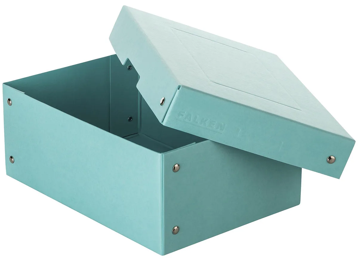 PURE Aufbewahrungsbox 1250 Blatt pastellblau 18,0 x 25,0 x 10,0 cm, 1 St. från Falken – produktbild
