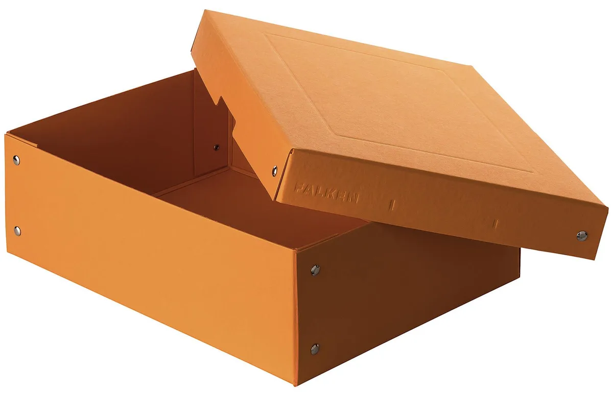 PURE Aufbewahrungsbox 1250 Blatt pastellorange 24,0 x 32,0 x 10,0 cm, 1 St. de Falken – photo produit