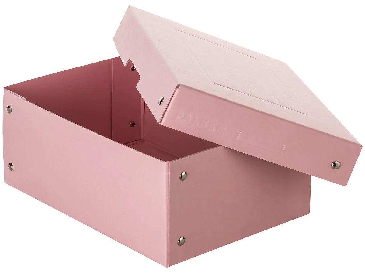 PURE Aufbewahrungsbox 1250 Blatt pastellrosa 18,0 x 25,0 x 10,0 cm, 1 St. från Falken – produktbild