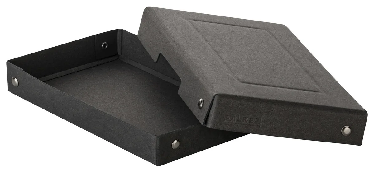 PURE Aufbewahrungsbox 310 Blatt schwarz 12,0 x 18,5 x 2,5 cm, 1 St. de Falken – photo produit