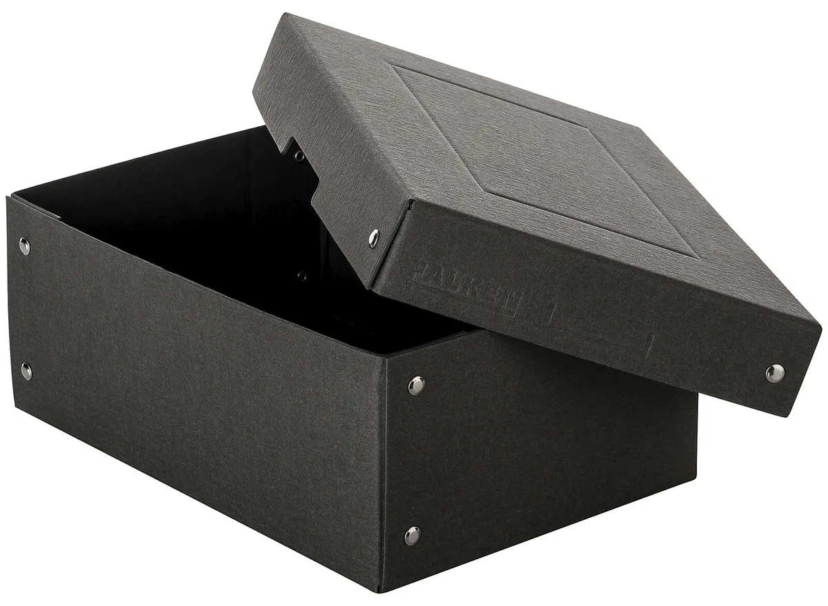 PURE Aufbewahrungsbox 4,5 l schwarz 18,0 x 25,0 x 10,0 cm, 1 St. de Falken – photo produit