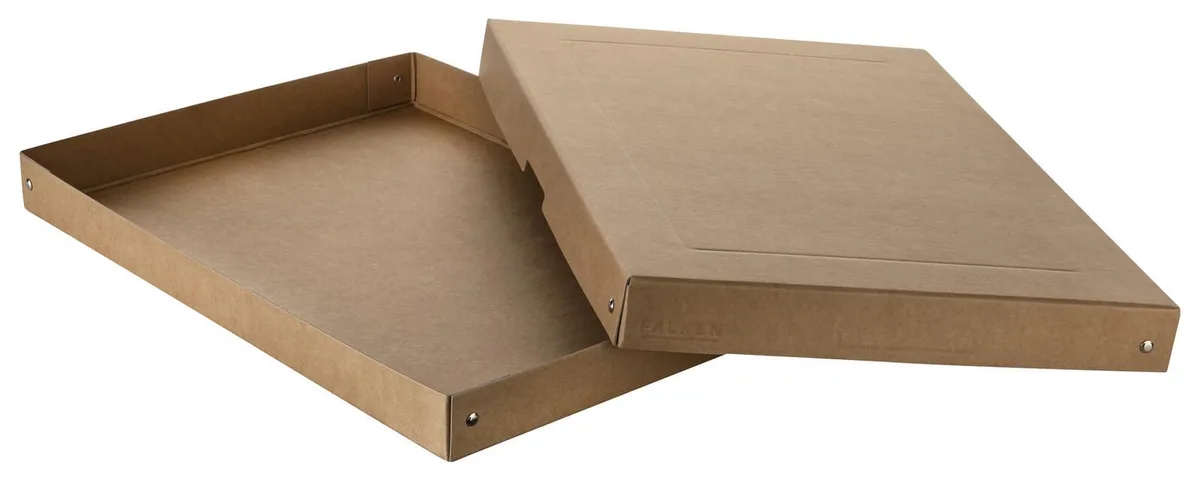 PURE Aufbewahrungsbox 500 Blatt braun 32,0 x 44,0 x 4,0 cm, 1 St. från Falken – produktbild