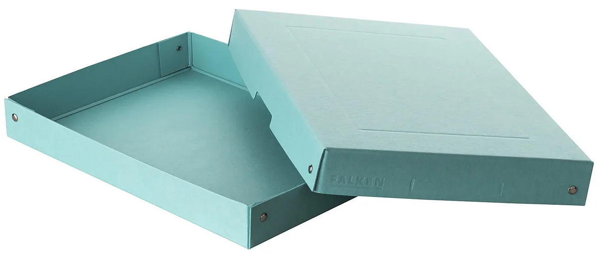 PURE Aufbewahrungsbox 500 Blatt pastellblau 24,0 x 32,0 x 4,0 cm, 1 St. de Falken – photo produit
