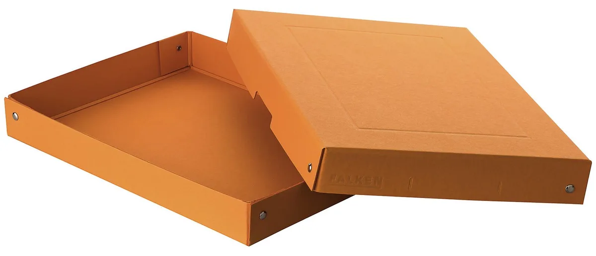 PURE Aufbewahrungsbox 500 Blatt pastellorange 24,0 x 32,0 x 4,0 cm, 1 St. de Falken – photo produit