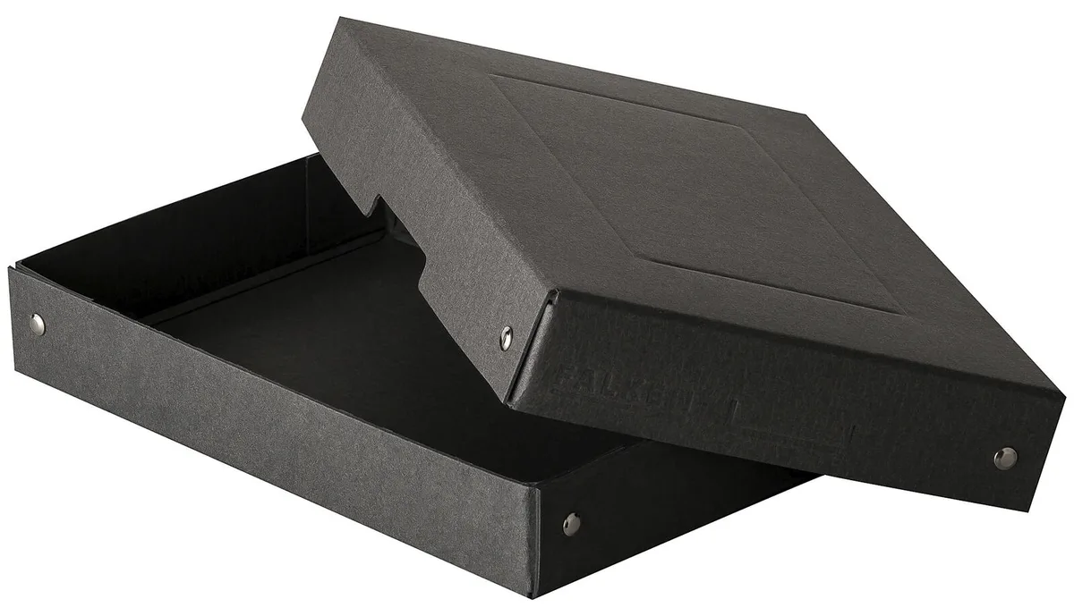 PURE Aufbewahrungsbox 500 Blatt schwarz 18,0 x 25,0 x 4,0 cm, 1 St. de Falken – photo produit