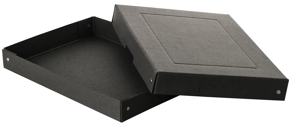PURE Aufbewahrungsbox 500 Blatt schwarz 24,0 x 32,0 x 4,0 cm, 1 St. de Falken – photo produit