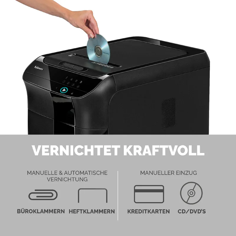 Aktenvernichter AutoMax 550C, Partikel 4 x 38 mm by Fellowes – product photo