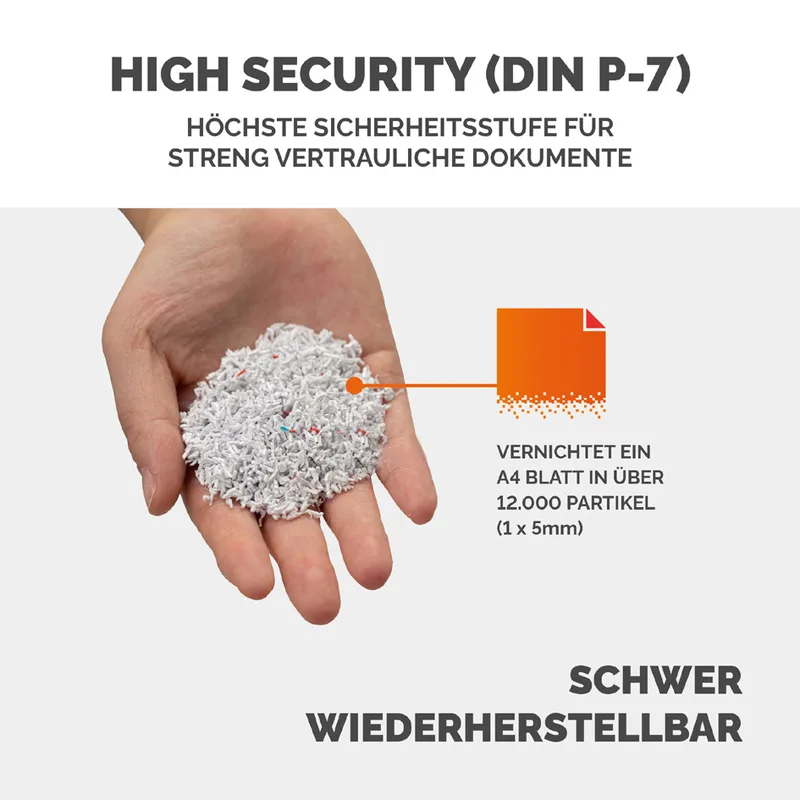 Aktenvernichter Fortishred 3250HS, Partikel,Schweiz de Fellowes – photo produit