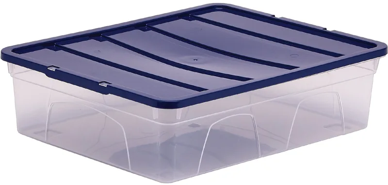 Aufbewahrungsbox BANKERS BOX, 12 Liter, transparent von Fellowes – Produktfoto
