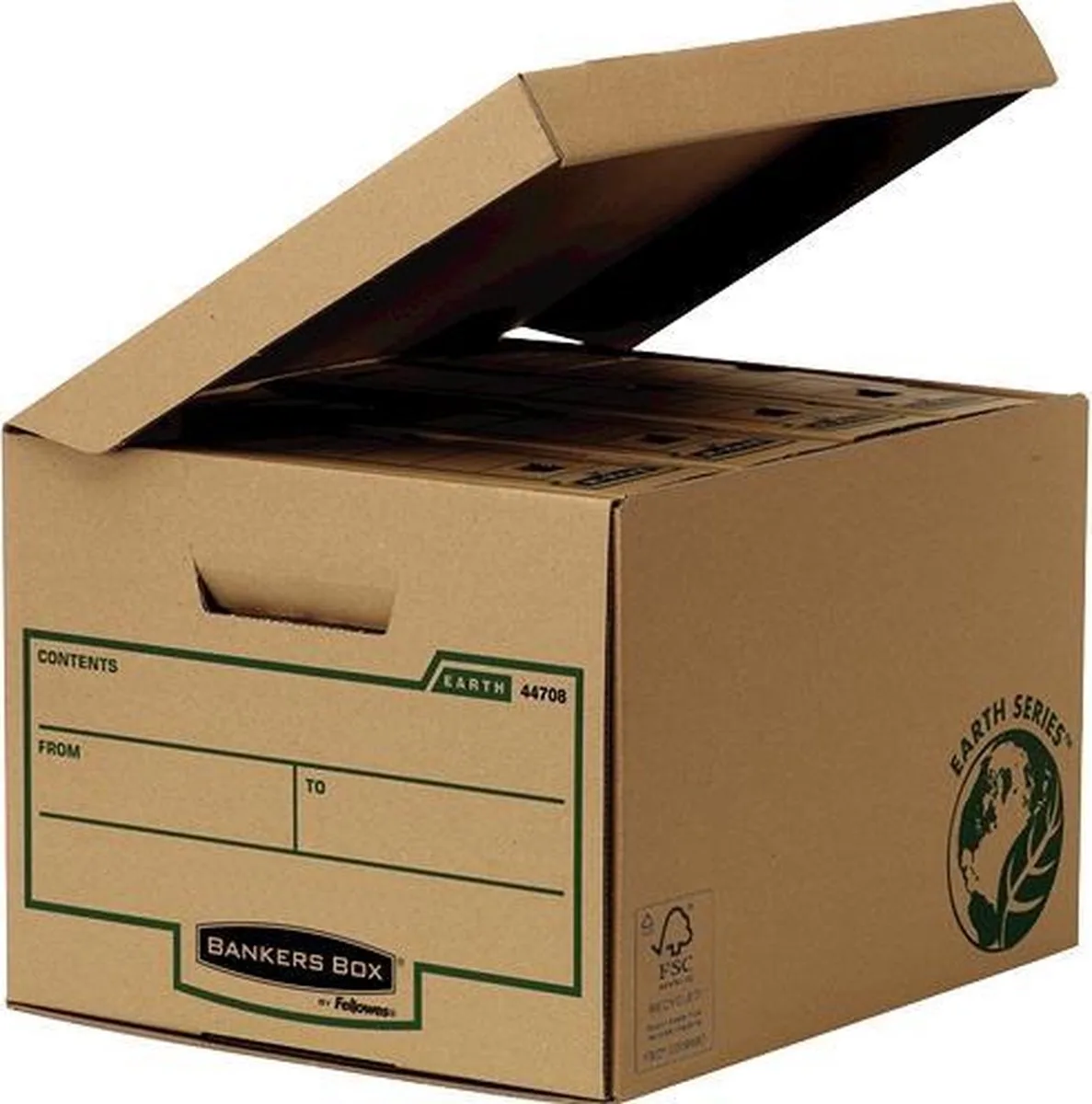 Bankers Box Earth - Archiefdozen - flip top Kubus - 10 stuks fra Fellowes i Brun – produktbillede