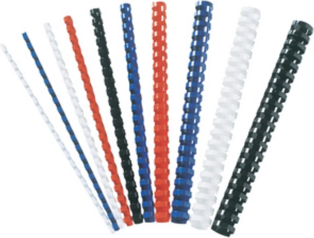 Bindruggen 12mm 21rings A4 100stuks de Fellowes en Bleu – photo produit