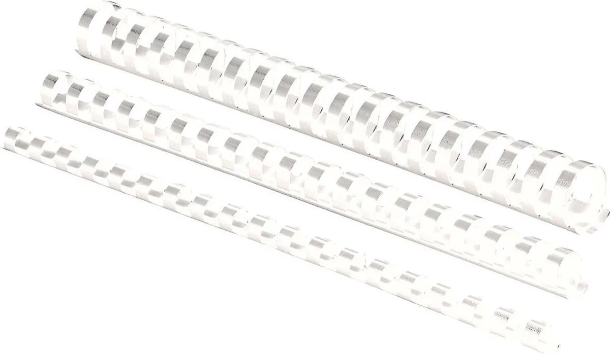 bindruggen 19 mm - 100 stuks von Fellowes in Weiß – Produktfoto