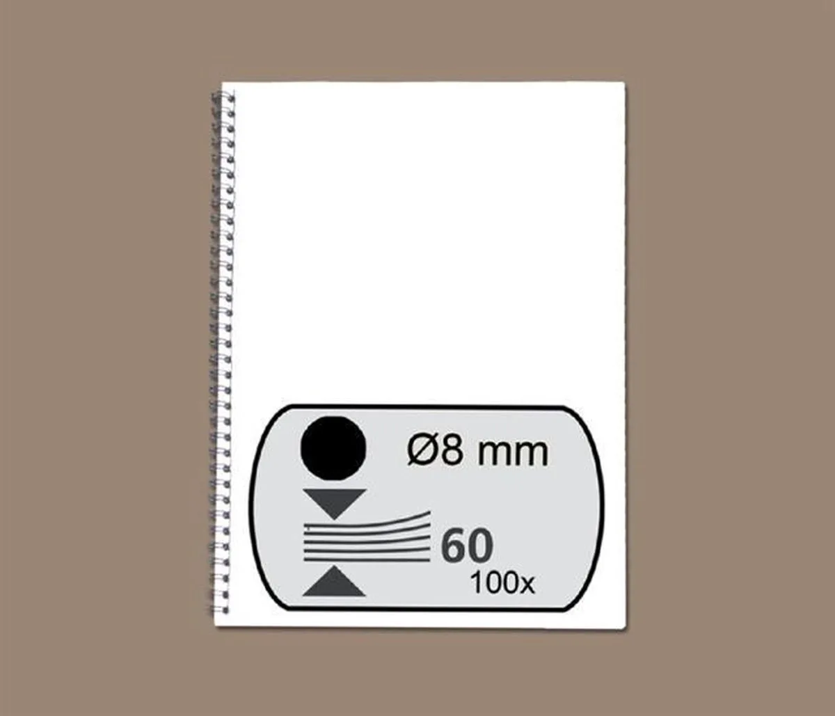 bindruggen metaal 8 mm 100 stuks von Fellowes in Schwarz – Produktfoto