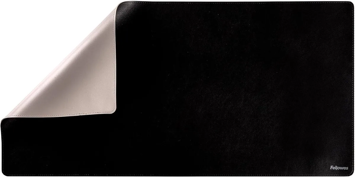 Bureauonderlegger 80x40cm - Dubbelzijdig Leerlook, Waterdicht de Fellowes – photo produit