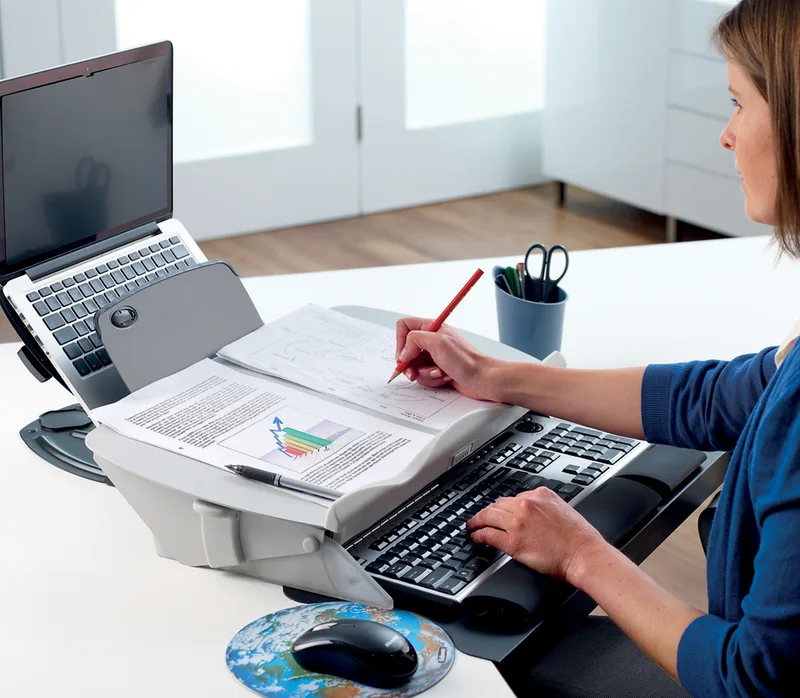 Dokumentenhalter/Schreibunterlage Easy Glide de Fellowes – photo produit