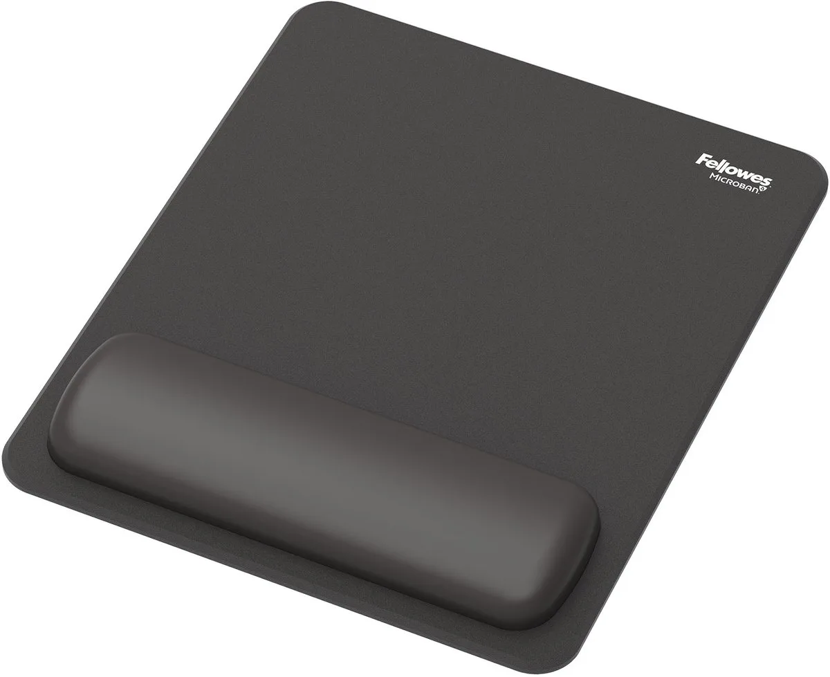 Tapis De Souris Breyta Ergonomic Mat 17.5 X 200 X 240mm de Fellowes en Noir – photo produit
