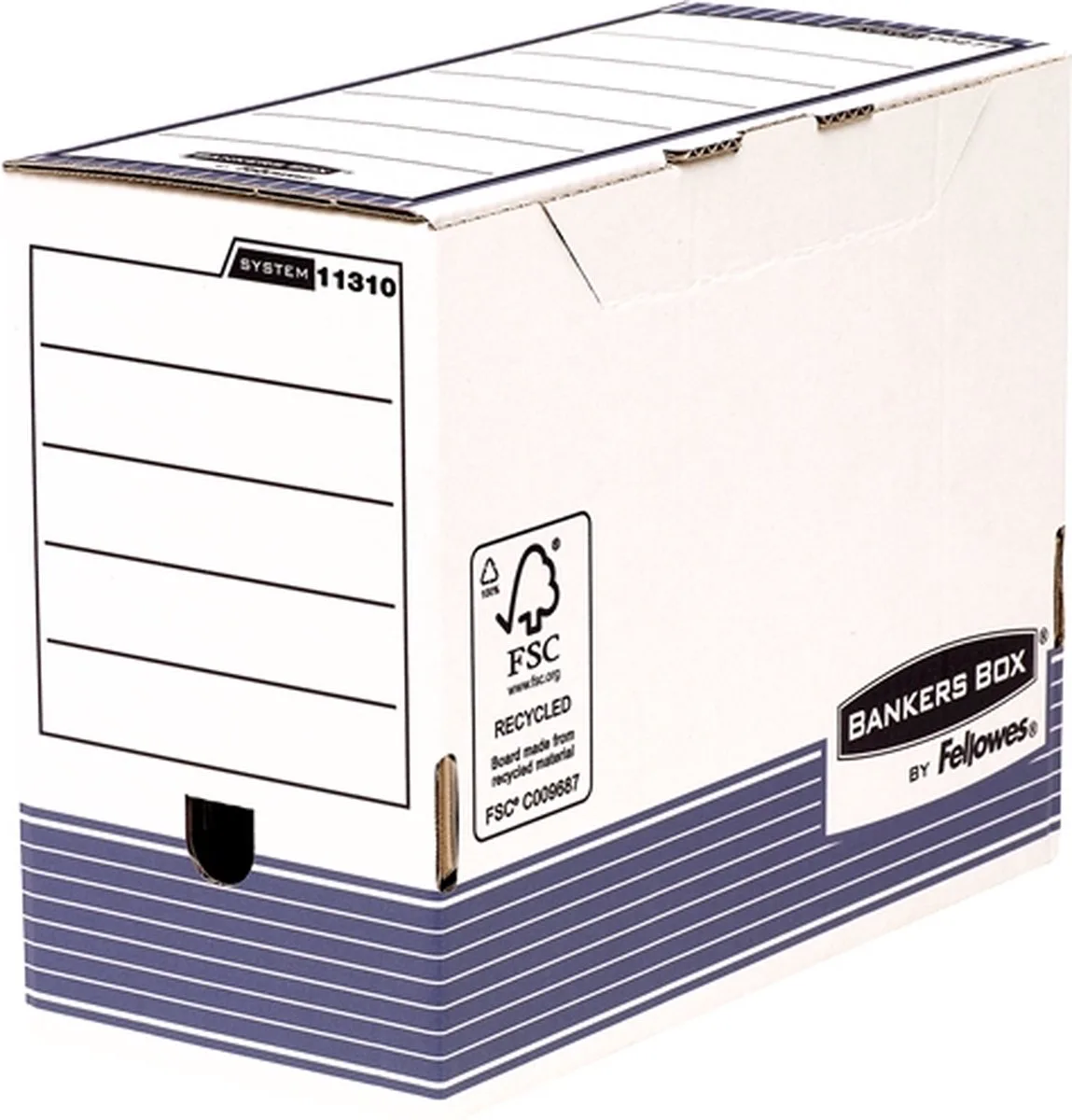 Fellowes 1131002 tijdschriftenhouder Papier Wit von Fellowes in Blau – Produktfoto