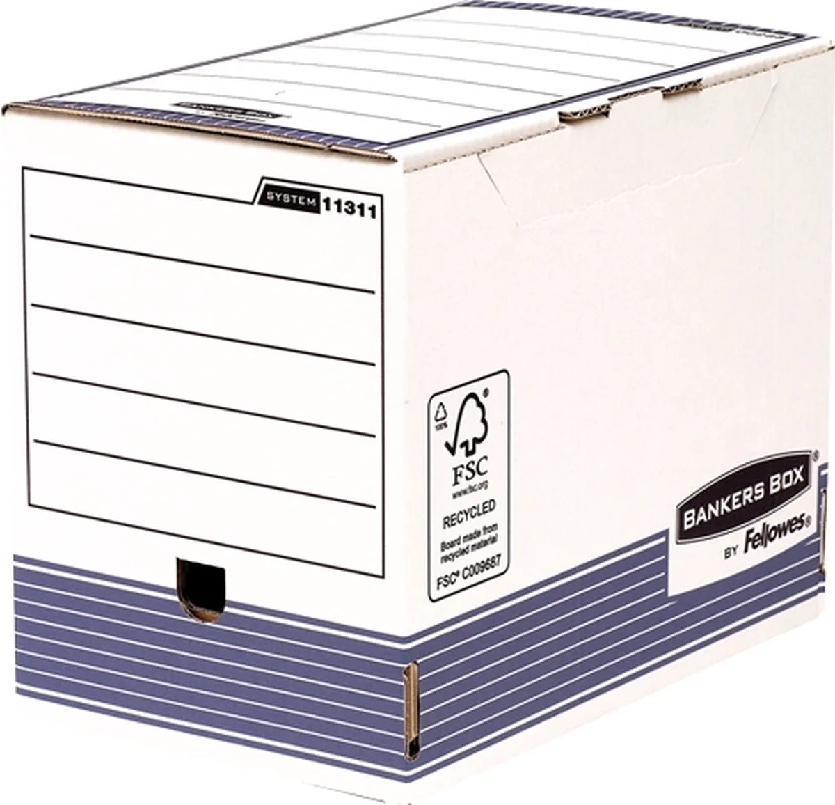 Fellowes 1131102 tijdschriftenhouder Papier Wit von Fellowes in Blau – Produktfoto