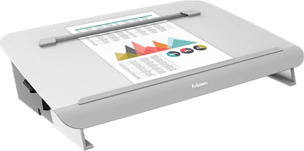 Hana LT - documenthouder - schrijfhelling - 5 hoogtes by Fellowes in White – product photo