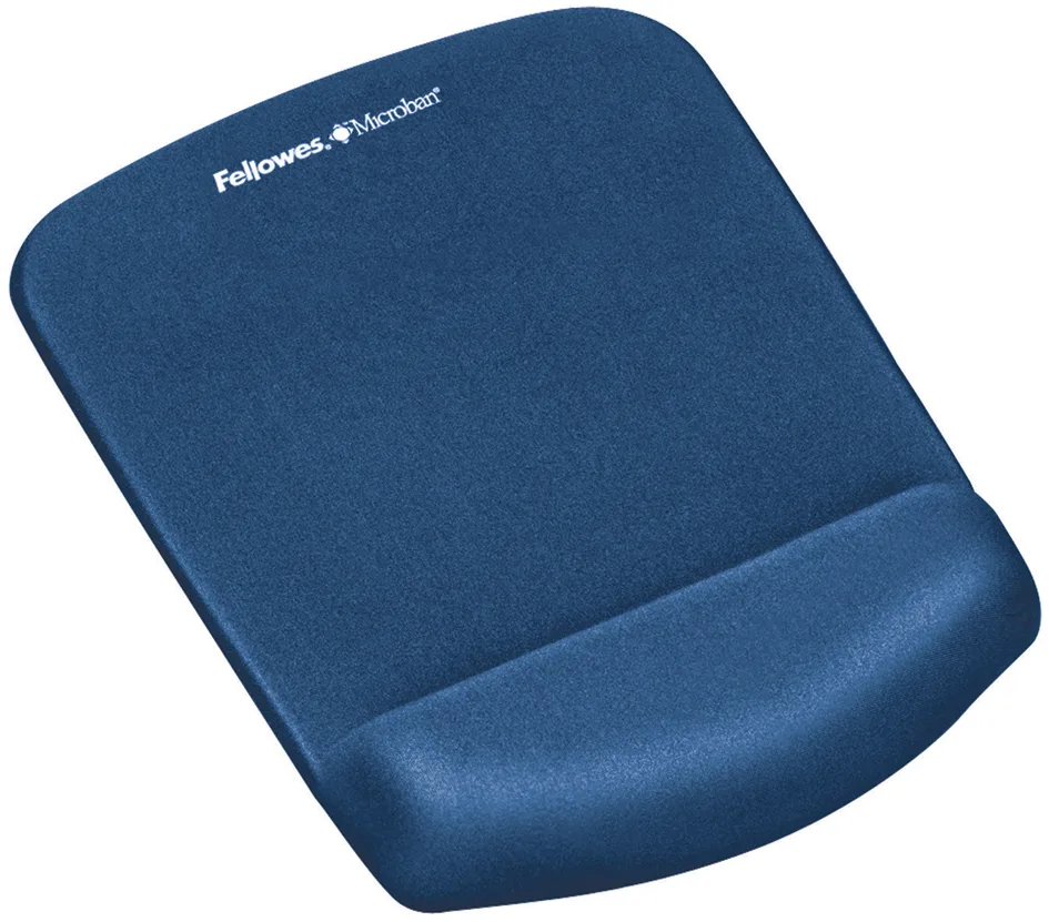 muispad Plushtouch Polssteun+muispad blauw van Fellowes – productfoto