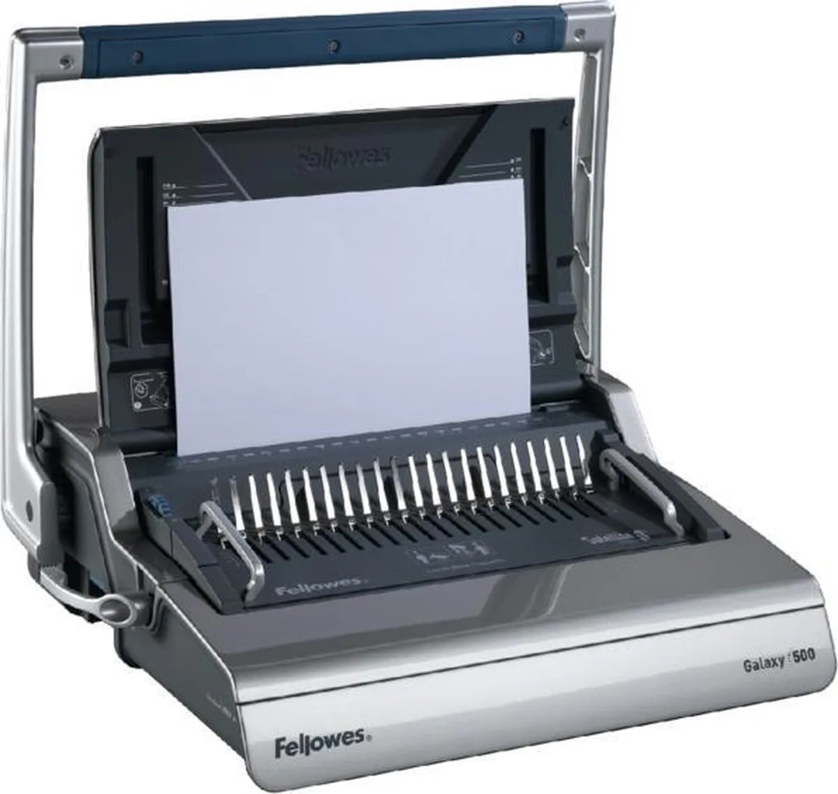 inbindmachine Galaxy - plastic bindrug - 500 pagina´s - 50mm de Fellowes en Gris – photo produit