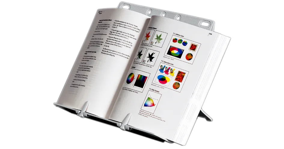Konzepthalter/Buchstütze Booklift, silber von Fellowes – Produktfoto