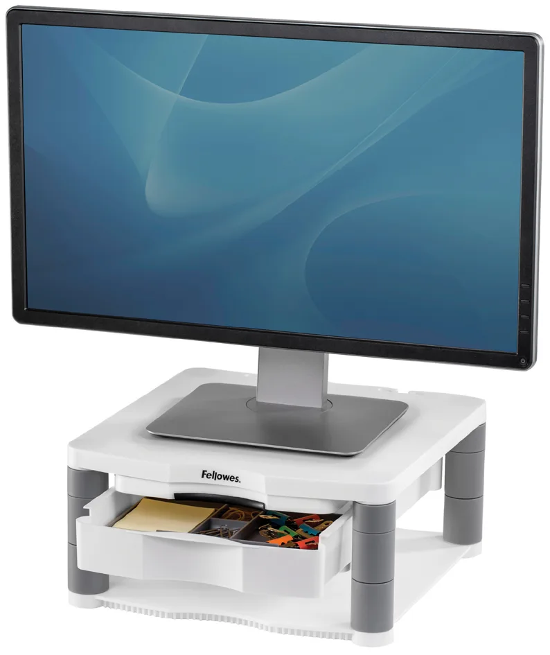 Monitorständer Premium Plus, weiß von Fellowes – Produktfoto