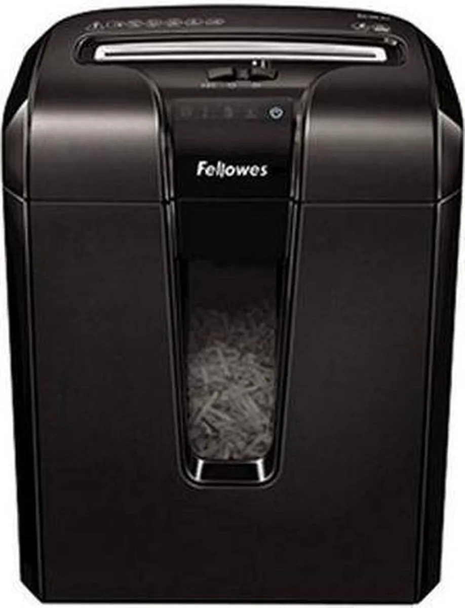 papierversnipperaar 63Cb snippers P3, 10 vel van Fellowes in Zwart – productfoto