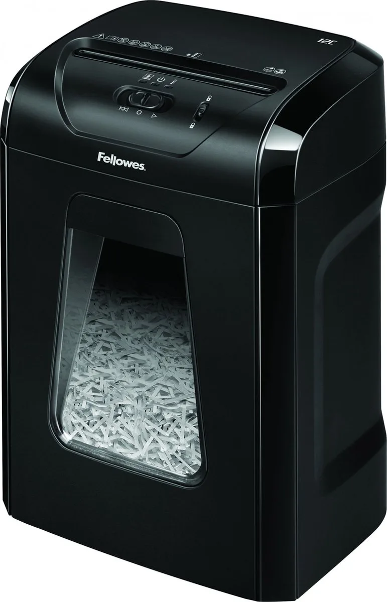 Powershred 12C Papiervernietiger Snippers - Zwart de Fellowes – photo produit