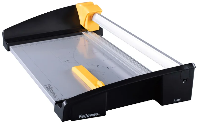 Rollen-Schneidemaschine Atom, DIN A3, schwarz/gelb fra Fellowes – produktbillede