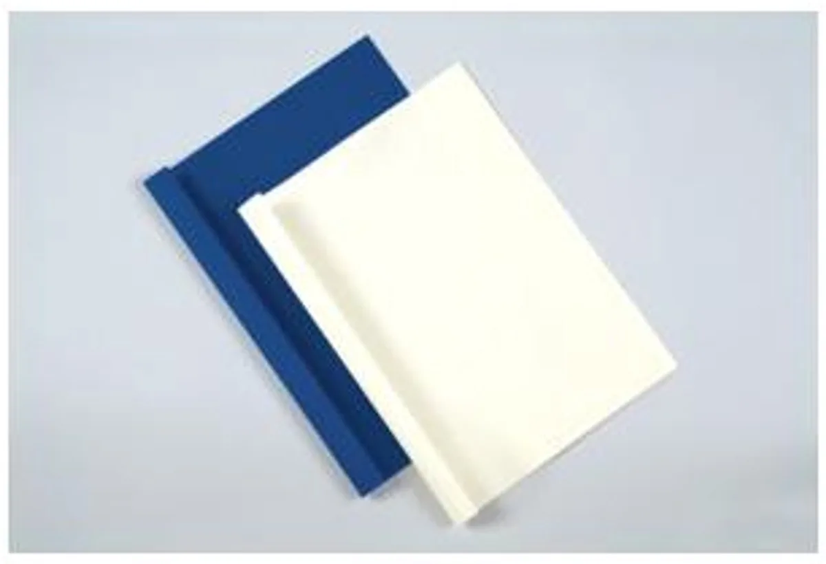 schutbladen thermische indbindkaften A4 blauw 100 stuks von Fellowes in Blau, Transparent – Produktfoto