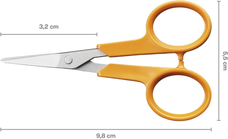 Classic Precisie Schaar - Borduurschaar -10cm von Fiskars in Orange – Produktfoto