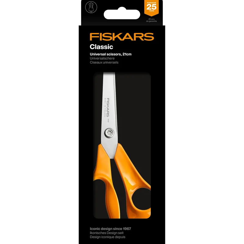 Schaar fiskars classic universeel 21cm oranje | 5 stuks de Fiskars – photo produit