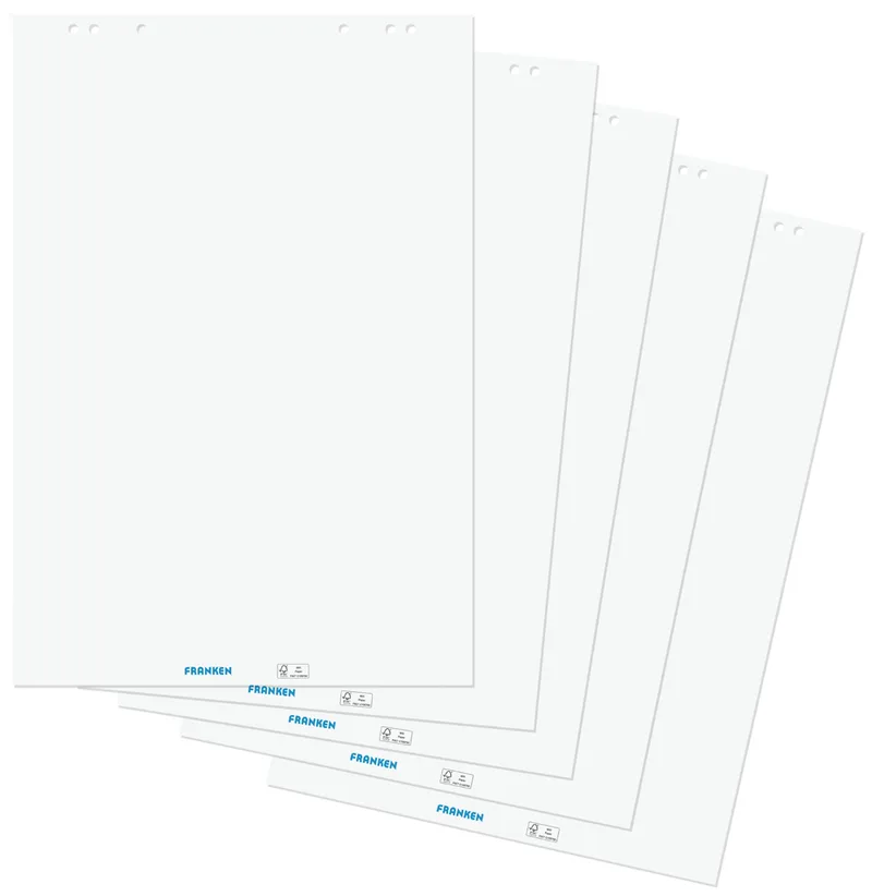 Flipchart-Block, 20 Blatt, blanko, 680 x 980 mm de Franken – photo produit