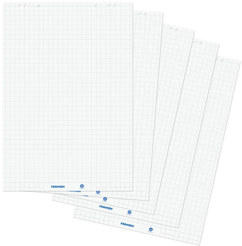 Flipchart-Block U-Act! Line, 680 x 990 mm, 5er Set de Franken – photo produit