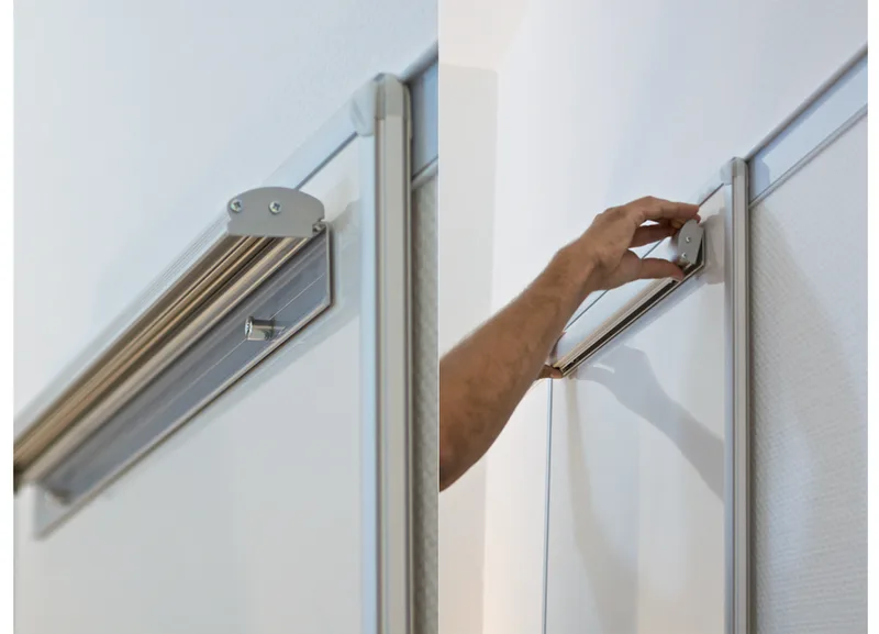 Flipchart Blockhalter magnetisch, 55 x 700 mm by Franken – product photo