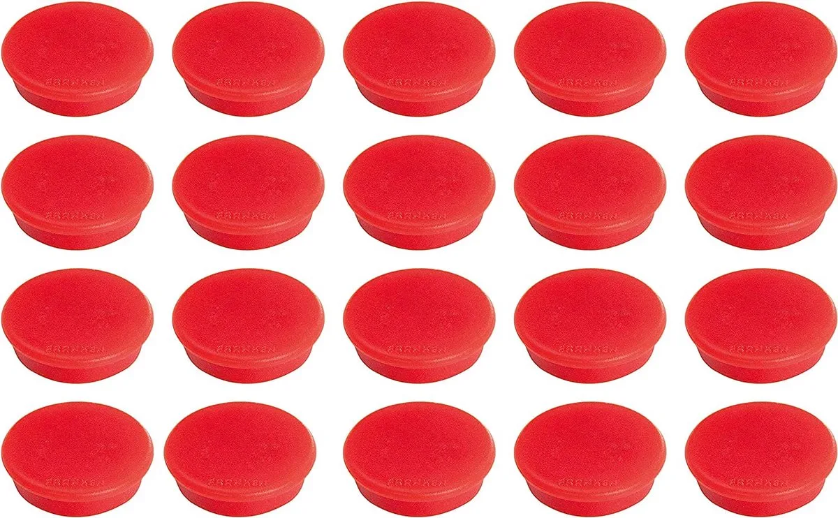 Magneet - 24 mm, 300 g (Rood, 10 stuks) de Franken – photo produit