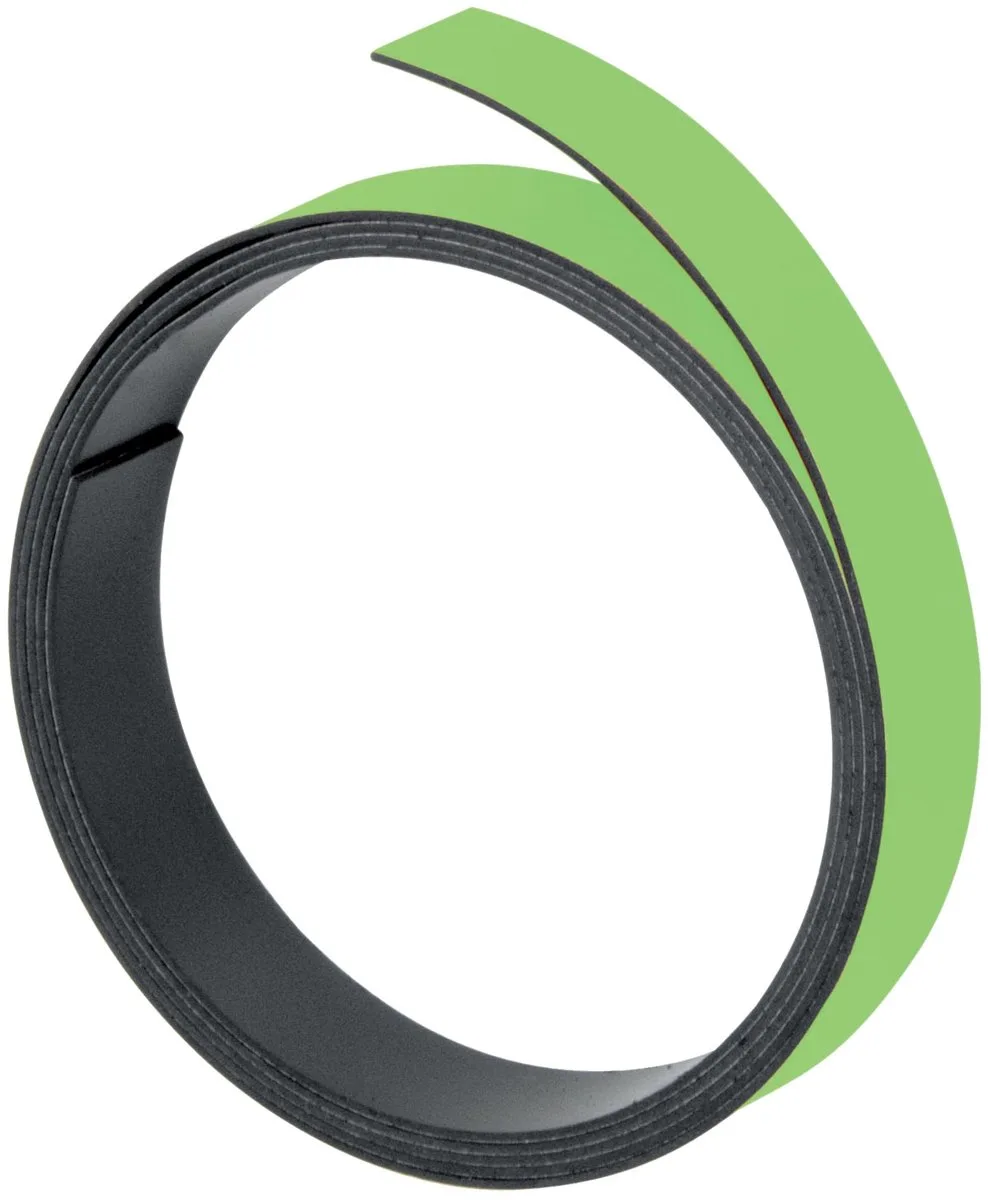 magneetband, 100 cm x 5 mm, beschrijfbaar, snijdbaar, M801 19 de Franken en Vert clair – photo produit
