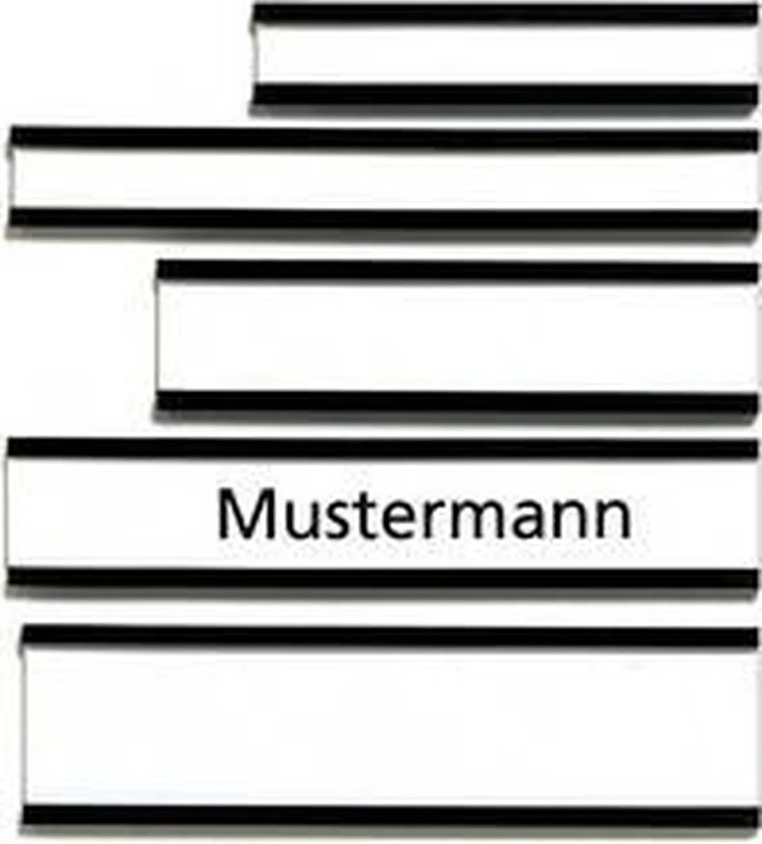 Magneetbord C-profiel bewegwijzering, 75 x 15 mm fra Franken i Hvid – produktbillede